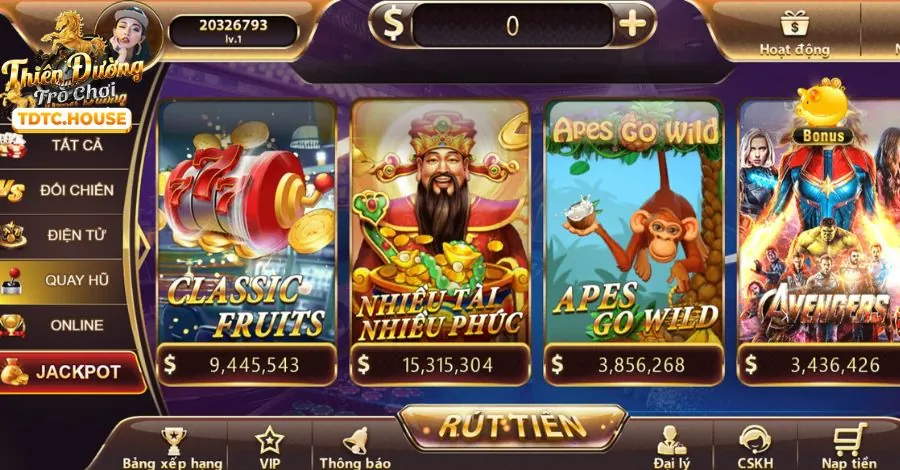 Máy đánh bạc slot game GO88
